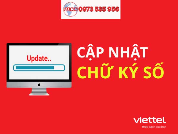 Cập nhật chữ ký số viettel trên bảo hiểm xã hội
