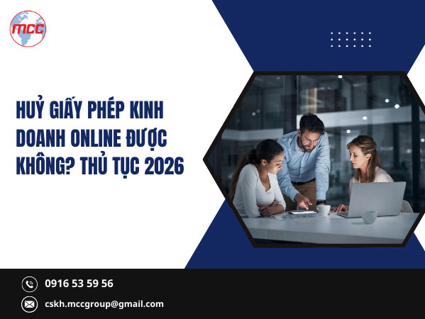 Huỷ giấy phép kinh doanh online được không?